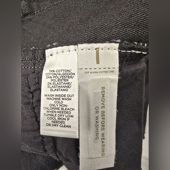 LOFT Women’s Black Modern Skinny Jeans with Side Slits Size 00 / 24 - Picture 14 of 14